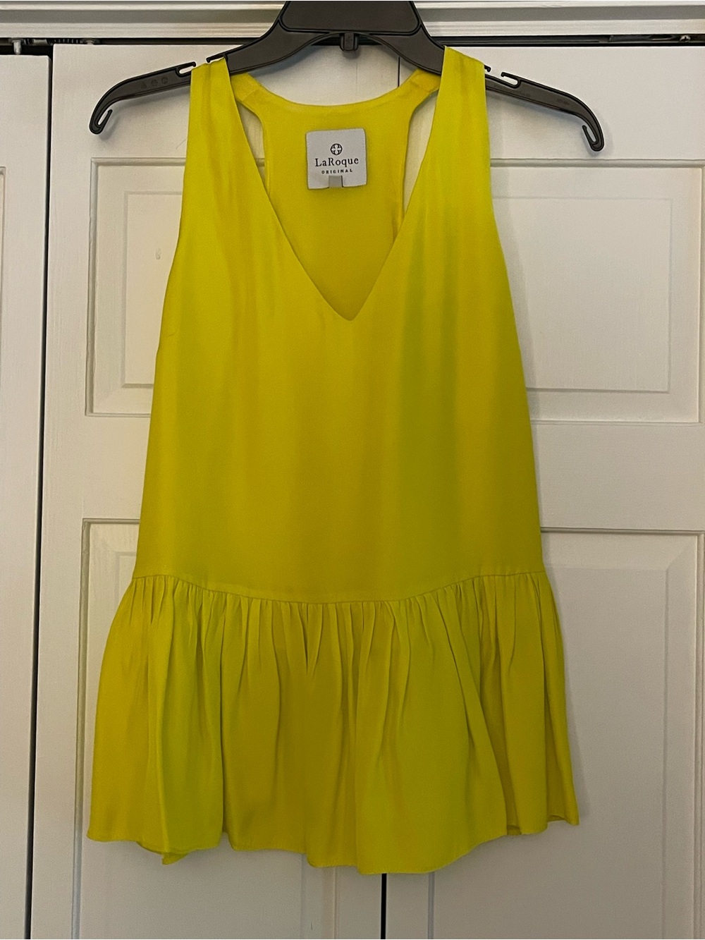 Yellow V-Neck Tank Top